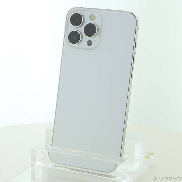 【中古】Apple(アップル) iPhone13 Pro Max 128GB シルバー MLJ53J／A SIMフリー 【196-ud】