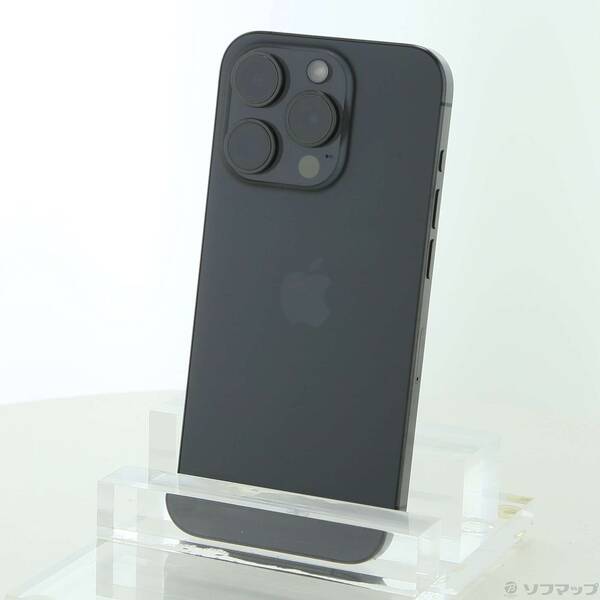 【中古】Apple(アップル) iPhone15 Pro 128GB ブラックチタニウム MTU73J／A SIMフリー 【198-ud】