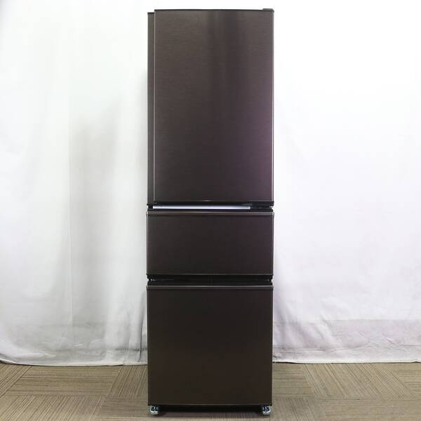 【中古】MITSUBISHI(三菱) 〔展示品〕 冷蔵庫 BKシリーズ ダークブラウン MR-CX30BKK-T ［幅54cm ／300L ／3ドア ／右開きタイプ ／2024年］ 【348-ud】