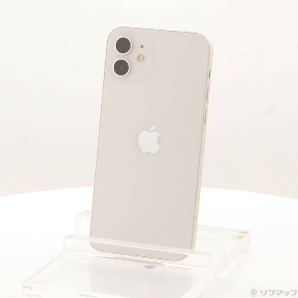 【中古】Apple(アップル) iPhone12 64GB ホワイト MGHP3J／A SIMフリー 【368-ud】
