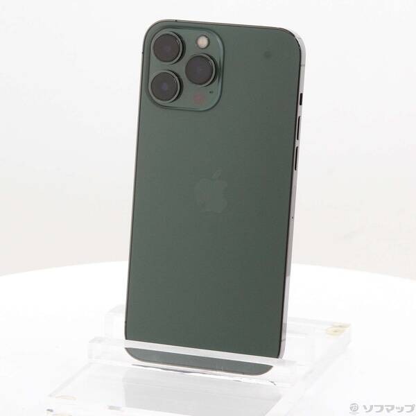 【中古】Apple(アップル) iPhone13 Pro Max 128GB アルパイングリーン MNCU3J／A SIMフリー 【269-ud】