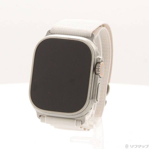 【中古】Apple(アップル) Apple Watch Ultra GPS + Cellular 49mm チタニウムケース スターライトアルパインループ 【352-ud】 41,456円