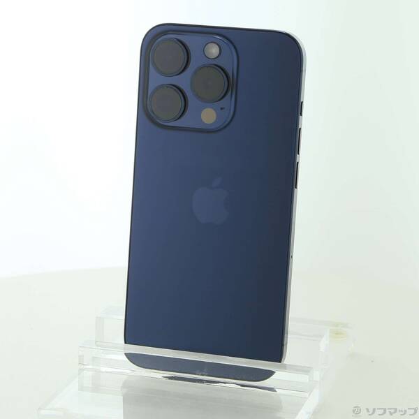 【中古】Apple(アップル) iPhone15 Pro 128GB ブルーチタニウム MTUA3J／A SIMフリー 【348-ud】