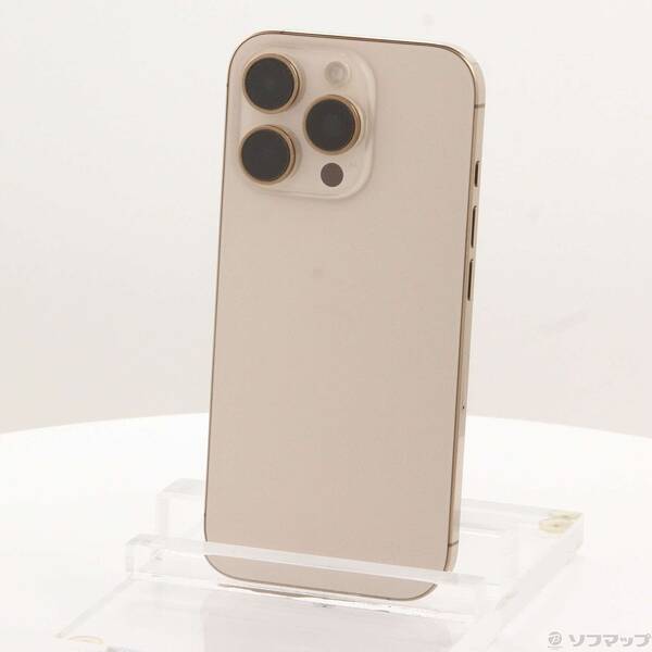 【中古】Apple(アップル) iPhone16 Pro 512GB デザートチタニウム MYN63J／A SIMフリー 【198-ud】