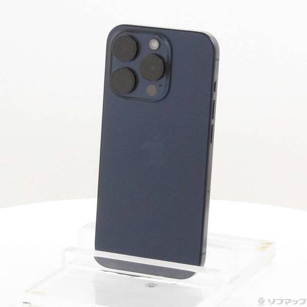 【中古】Apple(アップル) iPhone15 Pro 128GB ブルーチタニウム MTUA3J／A SIMフリー 【251-ud】