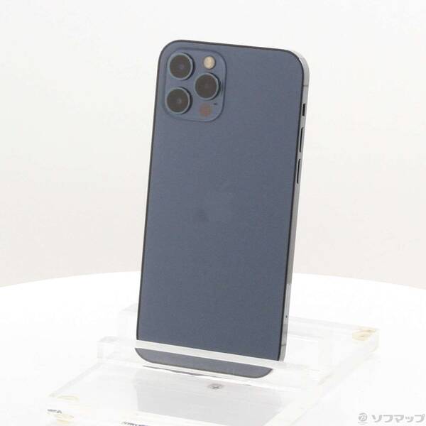 【中古】Apple(アップル) iPhone12 Pro 512GB パシフィックブルー MGMJ3J／A SIMフリー 【305-ud】