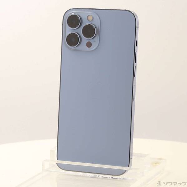 【中古】Apple(アップル) iPhone13 Pro Max 128GB シエラブルー MLJ73J／A SIMフリー 【262-ud】