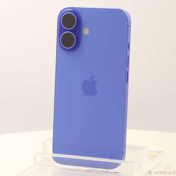 【中古】Apple(アップル) iPhone16 128GB ウルトラマリン MYDU3J／A SIMフリー 【262-ud】