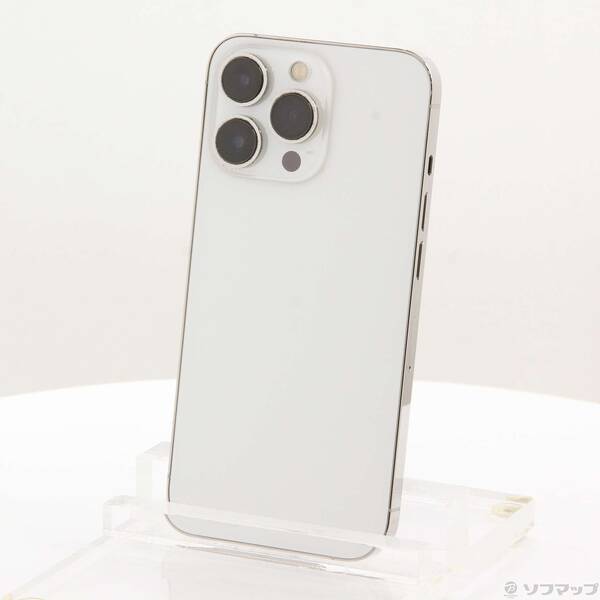 【中古】Apple(アップル) iPhone13 Pro 128GB しろがね色 MLUF3J／A SIM無償性 【305-ud】 スマートフォン・タブレット-スマートフォン本体