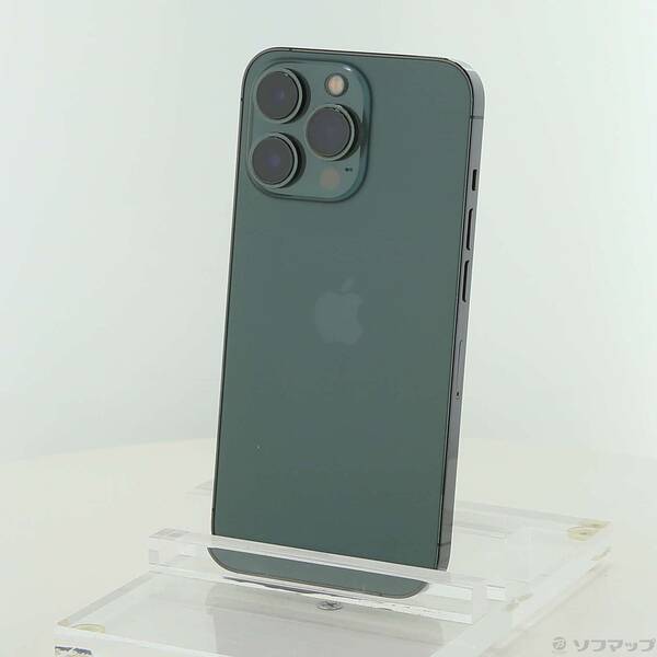 【中古】Apple(アップル) iPhone13 Pro 256GB アルパイングリーン MNDY3J／A SIMフリー 【251-ud】