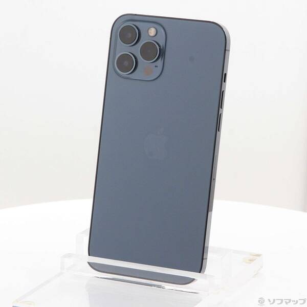 【中古】Apple(アップル) iPhone12 Pro Max 256GB パシフィックブルー MGD23J／A SIMフリー 【305-ud】