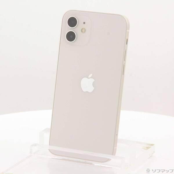 【中古】Apple(アップル) iPhone12 128GB ホワイト MGHV3J／A SIMフリー 【305-ud】