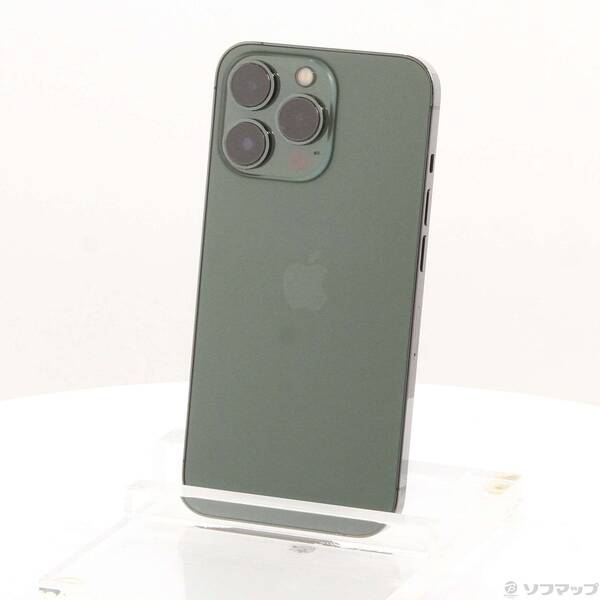 【中古】Apple(アップル) iPhone13 Pro 128GB アルパイングリーン MNDX3J／A SIMフリー 【269-ud】