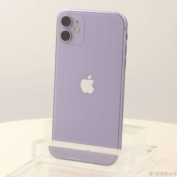 【中古】Apple(アップル) iPhone11 128GB パープル MWM52J／A SoftBank 【258-ud】