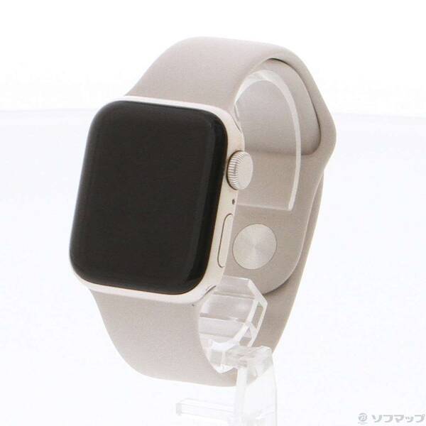 【中古】Apple(アップル) Apple Watch SE 第2世代 GPS 40mm スターライトアルミニウムケース スターライトスポーツバンド 【348-ud】