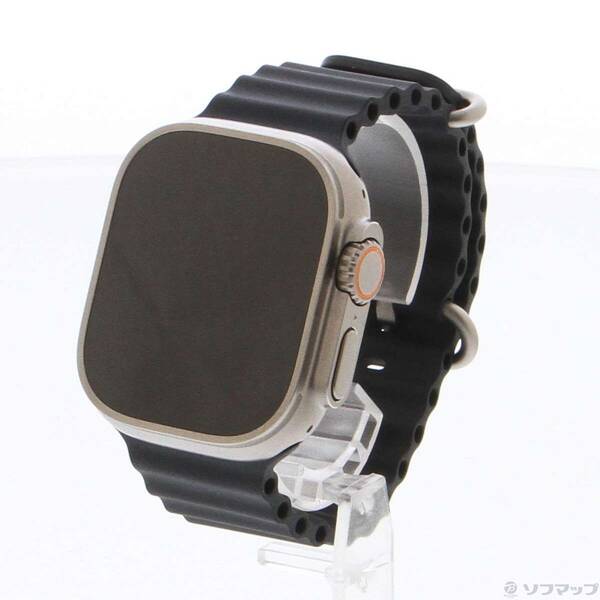 【中古】Apple(アップル) Apple Watch Ultra GPS + Cellular 49mm チタニウムケース ミッドナイトオーシャンバンド 【344-ud】