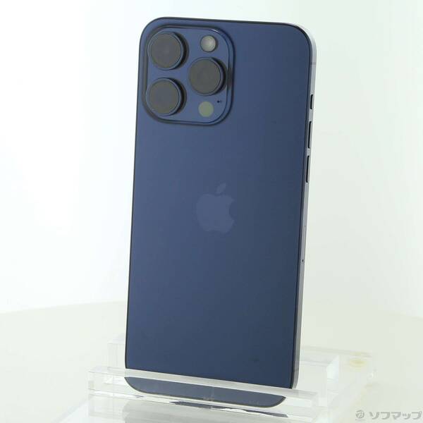 【中古】Apple(アップル) iPhone15 Pro Max 512GB ブルーチタニウム MU6X3J/A SIMフリー 【198-ud】