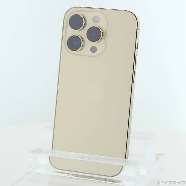 【中古】Apple(アップル) iPhone14 Pro 256GB ゴールド MQ173J／A SIMフリー 【276-ud】