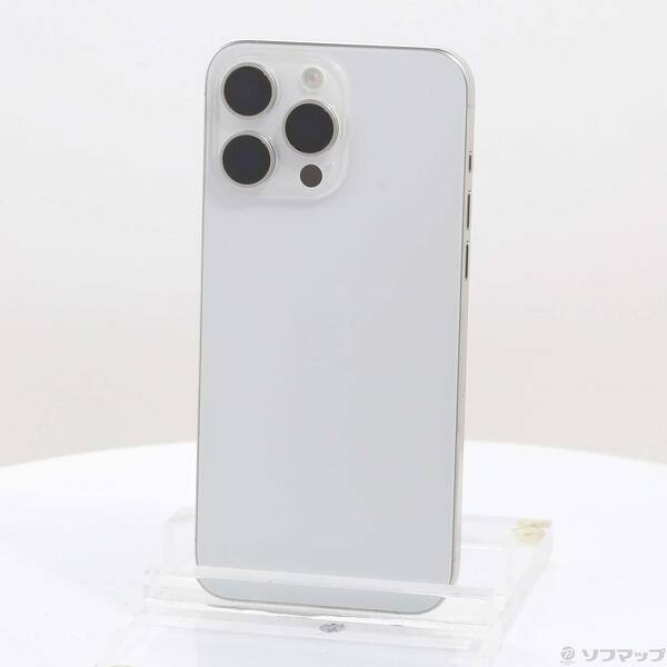 【中古】Apple(アップル) iPhone15 Pro Max 512GB ホワイトチタニウム MU6V3J／A SIMフリー 【368-ud】