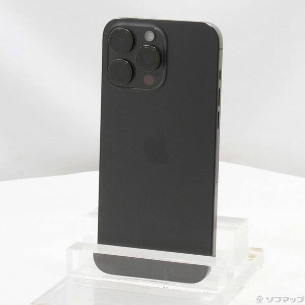 【中古】Apple(アップル) iPhone15 Pro Max 512GB ブラックチタニウム MU6U3J／A SIMフリー 【198-ud】