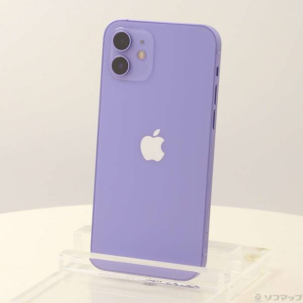 【中古】Apple(アップル) iPhone12 64GB パープル MJNH3J/A SIMフリー 【368-ud】