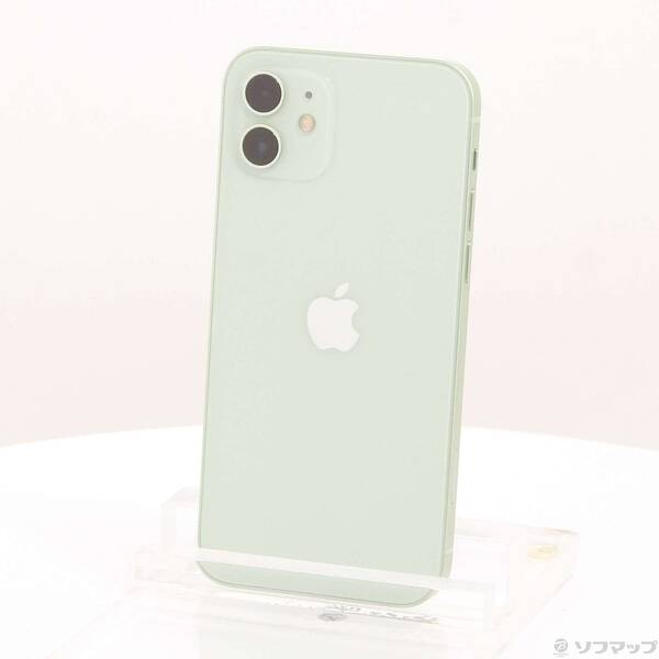 【中古】Apple(アップル) iPhone12 64GB グリーン MGHT3J／A SIMフリー 【377-ud】