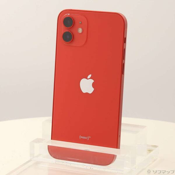 【中古】Apple(アップル) iPhone12 64GB プロダクトレッド MGHQ3J／A SIMフリー 【295-ud】