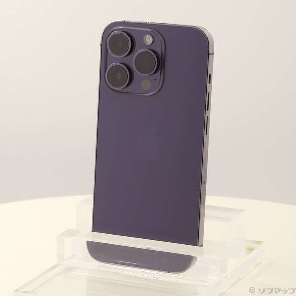 【中古】Apple(アップル) iPhone14 Pro 256GB ディープパープル MQ1E3J／A SIMフリー 【295-ud】