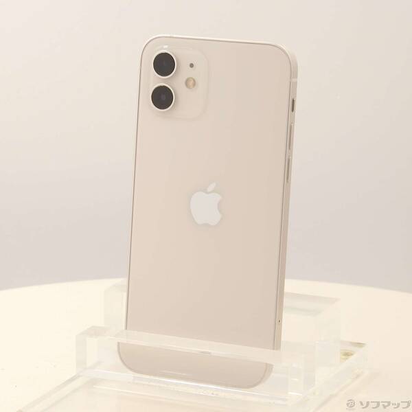 【中古】Apple(アップル) iPhone12 64GB ホワイト MGHP3J/A SIMフリー 【196-ud】