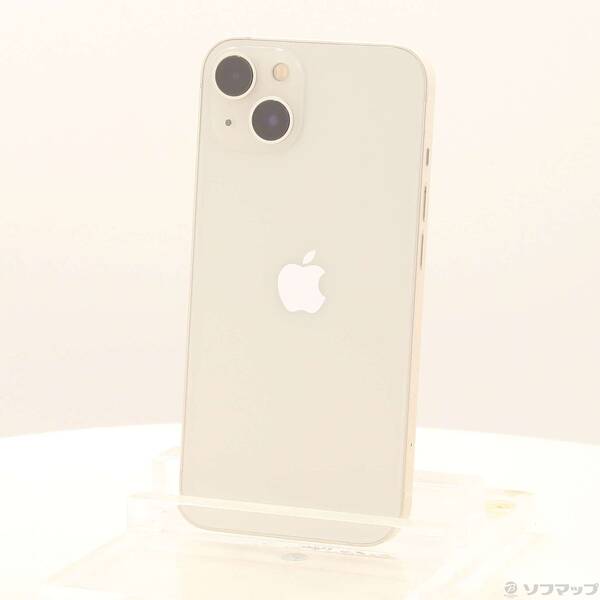 【中古】Apple(アップル) iPhone13 128GB スターライト MLND3J／A SIMフリー 【258-ud】