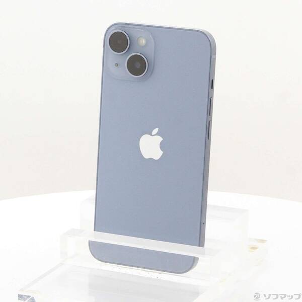 【中古】Apple(アップル) iPhone14 256GB ブルー MPWN3J／A SIMフリー 【269-ud】