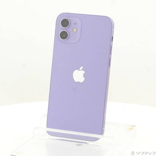 【中古】Apple(アップル) iPhone12 128GB パープル MJNJ3J／A SIMフリー 【251-ud】