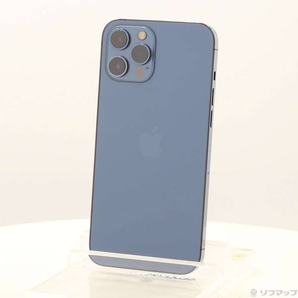 【中古】Apple(アップル) iPhone12 Pro Max 128GB パシフィックブルー MGCX3J／A SIMフリー 【196-ud】