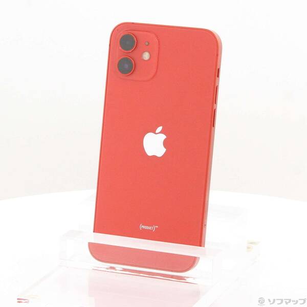 【中古】Apple(アップル) iPhone12 128GB プロダクトレッド MGHW3J／A SIMフリー 【349-ud】