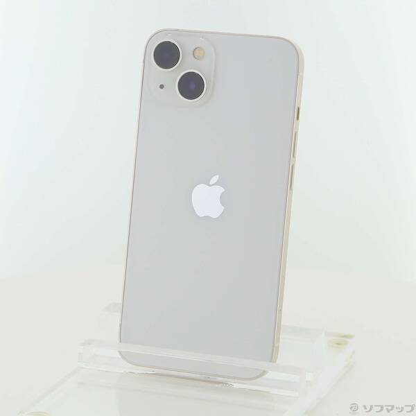 【中古】Apple(アップル) iPhone13 128GB スターライト MLND3J／A SIMフリー 【269-ud】
