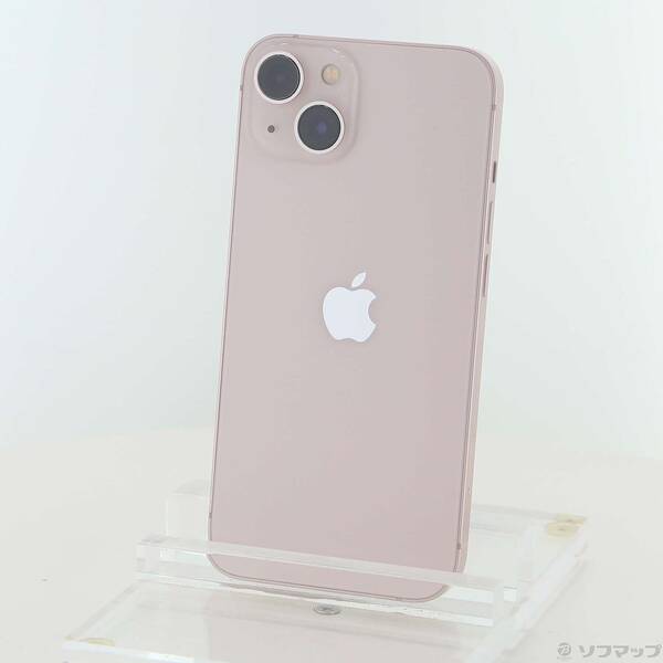 【中古】Apple(アップル) iPhone13 128GB ピンク MLNE3J／A SIMフリー 【295-ud】