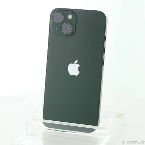 【中古】Apple(アップル) iPhone13 128GB グリーン MNGG3J／A SIMフリー 【348-ud】