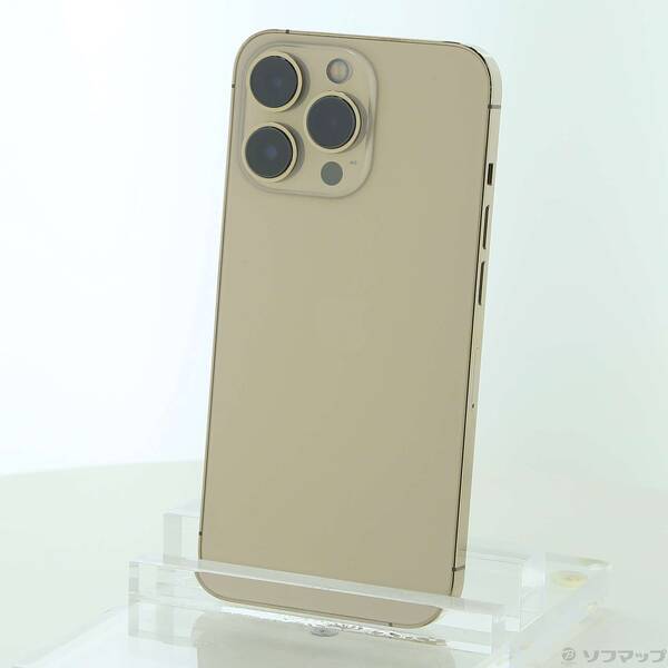 【中古】Apple(アップル) iPhone13 Pro 256GB ゴールド MLUQ3J／A SIMフリー 【196-ud】