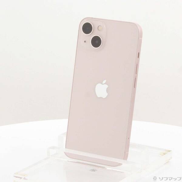 【中古】Apple(アップル) iPhone13 128GB ピンク MLNE3J／A SIMフリー 【371-ud】
