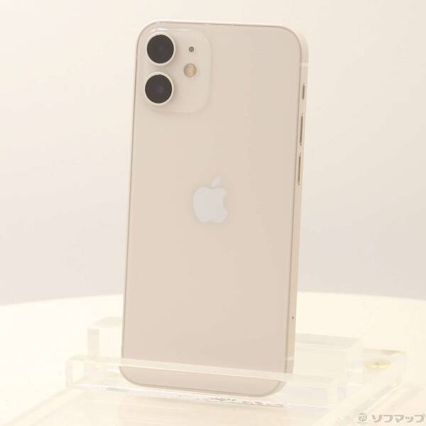 【中古】Apple(アップル) iPhone12 mini 128GB ホワイト MGDM3J／A SIMフリー 【352-ud】