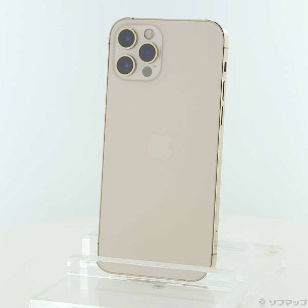 【中古】Apple(アップル) iPhone12 Pro 128GB ゴールド MGM73J／A SIMフリー 【305-ud】