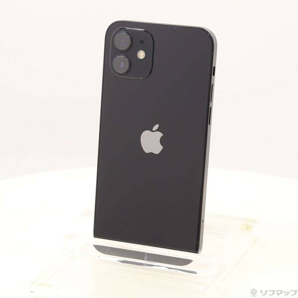 【中古】Apple(アップル) iPhone12 64GB ブラック MGHN3J／A SoftBank 【344-ud】