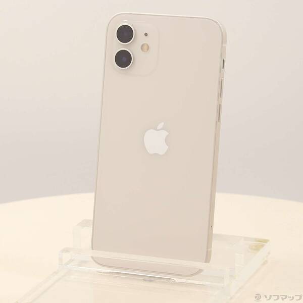 【中古】Apple(アップル) iPhone12 64GB ホワイト MGHP3J／A SoftBank 【368-ud】