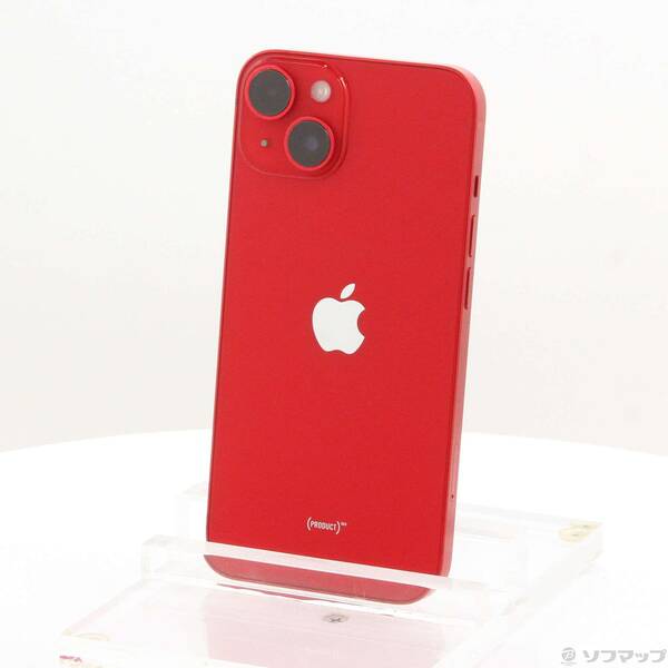 【中古】Apple(アップル) iPhone14 256GB プロダクトレッド MPWG3J／A SIMフリー 【258-ud】