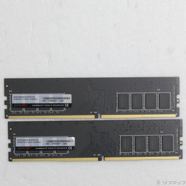 【中古】288P PC4-21300 DDR4-2666 16GB 8GB×2枚組 【262-ud】