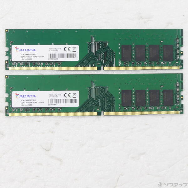【中古】288P PC4-21300 DDR4-2666 16GB 8GB×2枚組 【377-ud】