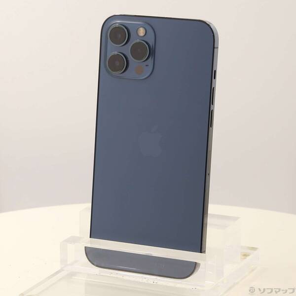 【中古】Apple(アップル) iPhone12 Pro Max 256GB パシフィックブルー MGD23J／A SIMフリー 【348-ud】