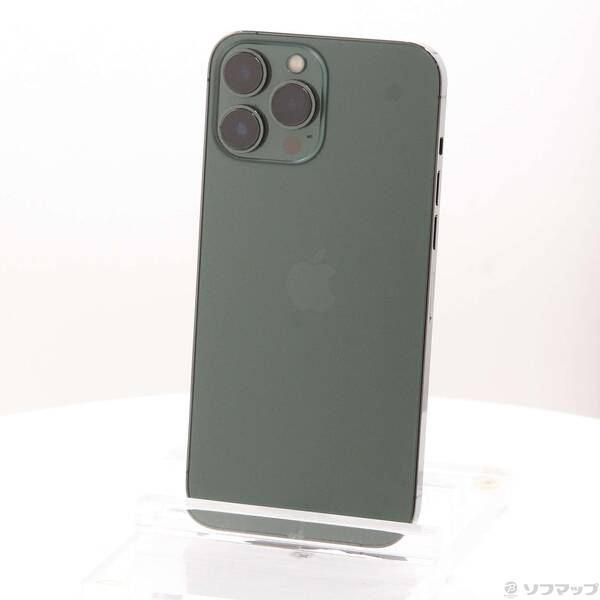 【中古】Apple(アップル) iPhone13 Pro Max 128GB アルパイングリーン MNCU3J／A SIMフリー 【276-ud】