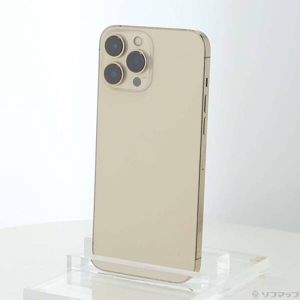 【中古】Apple(アップル) iPhone13 Pro Max 128GB ゴールド MLJ63J／A SIMフリー 【262-ud】