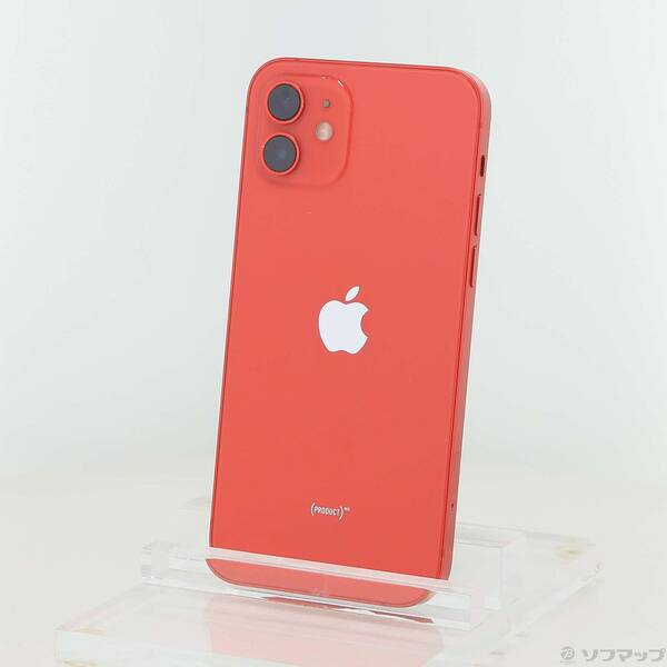 【中古】Apple(アップル) iPhone12 64GB プロダクトレッド MGHQ3J／A SIMフリー 【344-ud】